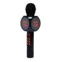 Wireless Bluetooth Ktv Speaker Mini Home Mic Microphone Fashion Flash Led Light Handheld Microphone For Music Player