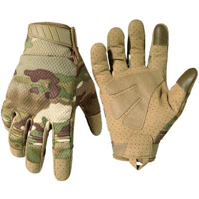 Multicam Camo Tactical Gloves Army Military Combat Bicycle Outdoor Cycling Shooting Paintball Hunting Full Finger Glove