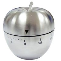 New Mechanical Kitchen Timer Stainless Steel Apple Machinery Count Down Reminder Alarm Clock Interval S Cooking Tools