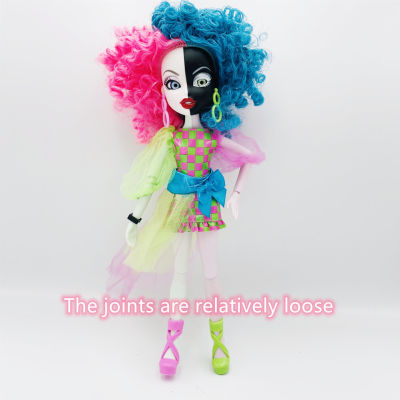 Original dolls 3D eyes mgadoll Mutant girl Fashion Red blue pink black hair Mixed skin 11 joints BratzDoll Beautiful Best Gift