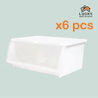 Folding Lid Storage Box HV-35 Pack X 6 pcs