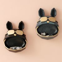 Resin Art Cool Dog Storage Box for Key Pearls Jewels Ornament on Wall Decor Anime Statue Office Home Decor