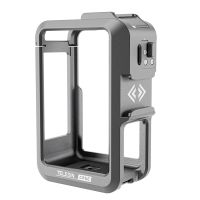 TELESIN Aluminium Alloy Frame Case for DJI Osmo Action 3 Shoot Vertically Dual Cold Shoe Protective Shell Accessorie