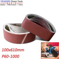 5 Pieces 100 * 610 mm Sanding Belt. 4" x 24" Aluminium Oxid Abrasive Band 610 x 100mm Polishing Wood  Metal.  P60-600. Mix Pack. Cleaning Tools