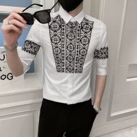 Take mens short sleeve shirt design feeling in color with sleeve shirt