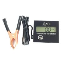 2/4 Stroke Gasoline Digital Engine Tachometer Induction Pulst Tach Meter Motor Gauge Waterproof With Battery For Chain Saw Mower