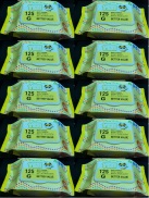 Combo 5 gói Khăn ướt JETI 125 xuất Thái Lan, Màu Vàng, Không mùi