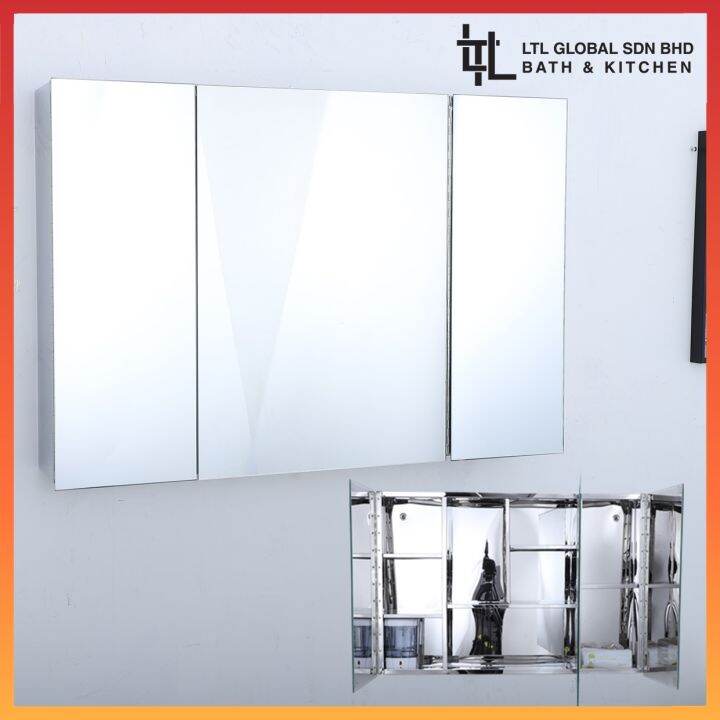 Corro 100 Stainless Steel Bathroom Mirror Cabinet Lazada