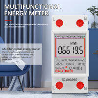 DDS6619-008 1เฟสสองสาย Wattmeter การใช้พลังงานพลังงานไฟฟ้าเมตรจอแอลซีดีแสงไฟดิจิตอลจอแสดงผล KWh AC 230โวลต์50เฮิร์ต