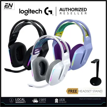 Logitech G733 Lightspeed Wireless Gaming Headset with Suspension Headband,  Lightsync RGB, Blue VO!CE mic technology and PRO-G audio drivers - Black
