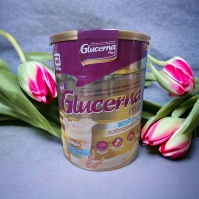 Glucerna Plus เครื่องดื่มผสมโปรตีนนมโปรตีนถั่วเหลือง กลิ่นธัญพืช ขนาด 850 กรัม