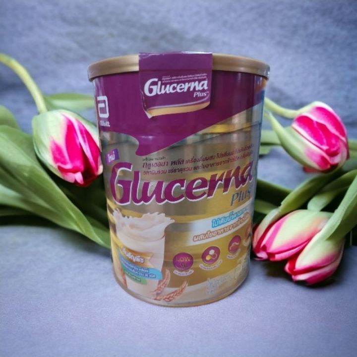 glucerna-plus-เครื่องดื่มผสมโปรตีนนมโปรตีนถั่วเหลือง-กลิ่นธัญพืช-ขนาด-850-กรัม