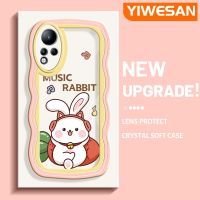 YIWESAN เคสสำหรับ Infinix Note 11 เคสโทรศัพท์กันกระแทกฤดูใบไม้ร่วงครอบคลุมรูปแบบแครอทรูปกระต่ายน่ารักสำหรับเคสโทรศัพท์