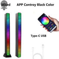 Shuaicai Led Rgb Music Sound Light Bar แอพที่รองรับบลูทูธควบคุมความสว่างที่ปรับได้ Music Rhythm Night Lights