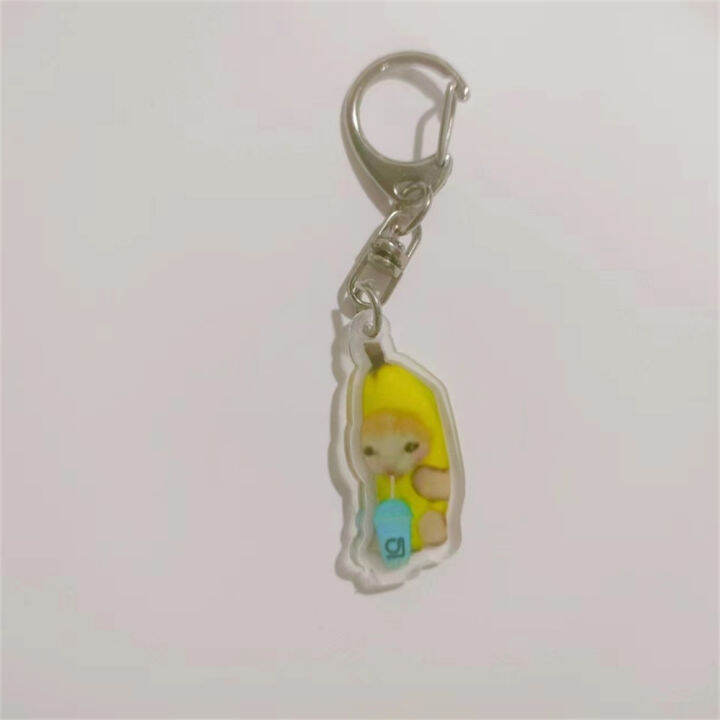 weblebrity-cat-keychain-banana-cat-keychain-cute-banana-cat-charm-weblebrity-cat-schoolbag-charm-cat-expression-keychain