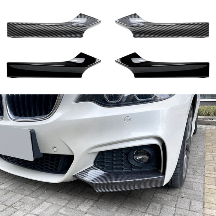 for-bmw-2-series-f22-f23-m-sport-2015-2019-mp-front-bumper-lip-angle-diffuser-splitter-spoiler-protector-kit-carbon-fiber