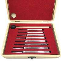 Professional Frequency Therapy Medical Diagnostic Sound Tuning Fork Set Steel Wooden Box Hearing Testing Physics Vibration