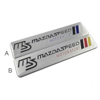 NEW 1 x Aluminum Chrome MS MAZDASPEED Logo Car Auto Decorative Emblem Badge Sticker Decal for MAZDA Motorsport