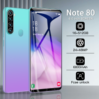 โทรศัพท์มือถือ note80 ใหม่เอี่ยม  สมาร์ทโฟน5G หน่วยความจําขนาดใหญ่ ใส่ได้2ซิม ระบบนำทาง GPS บลูทูธ ถ่ายภาพ ชมภาพยนต์ มือถือราคาถูก เล่นเกม เมนูภาษาไทย ข้อเสนอพิเศษ คุณภาพดี มีจำนวนจำกัด รีบเลย