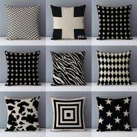 【CW】☎☼卐  Striped and Cushion Cover for Sofa Bed Pillows Pillowcase 45x45cm