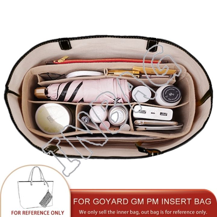 Felt Insert Organizer For Goyard Saint Louis PM GM Mini Tote Bag Travel  Makeup ShaperPerfect for Luxury Designers' Handbag Inner Bag 【BYUE】