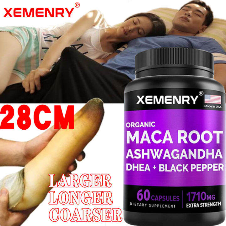 Maca Root Ashwagandha DHEA + Black Pepper Capsules Endurance Mood