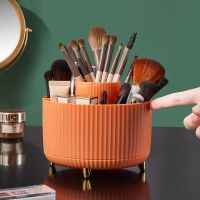 【YD】 Rotating Desktop Makeup Brushes Organizer Storage Eyeliner Holder Skincare