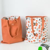 New Millet wheat fabric double-sided dual-use cotton and linen pocket handbag shopping bag reusable storage bag grocery bag