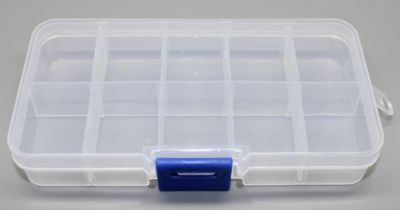 10 grid 10 grid plastic box patch box IC box parts box independent cover DIY tool box maintenance