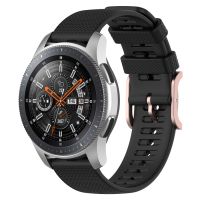 【พร้อมในสต็อก】สำหรับ Watch3 Samsung Galaxy 45มม./Galaxy Watch 46มม. 22มม. สายนาฬิกาลายพื้นลายจุด (สีดำ)