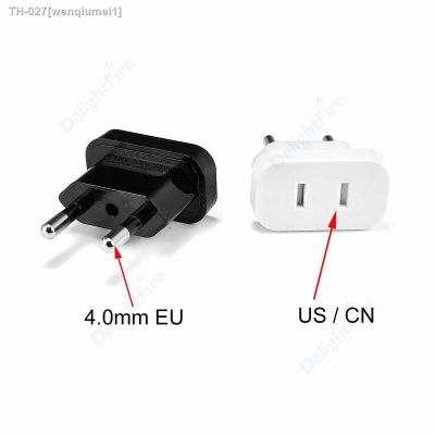 ✘ EU Electrical Adapter JP US To Euro Electric Socket Type C Plug Adaptor US To EU Converter AC Power Adapters 2pin AC Outlet