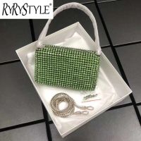 2023 HOT Diamond Hobo กระเป๋าผู้หญิงกระเป๋าถือคลัทช์แฟชั่น Vintage Shoudler กระเป๋าถือ Hobos เพชร Messenger กระเป๋าถือ Lady Shiny Hobo