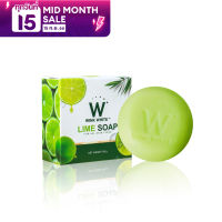 WINK WHITE LIME SOAP สบู่มะนาว ผลัดเซลล์ผิว กระจ่างใส  อ่อนโยนไม่ระคายเคือง