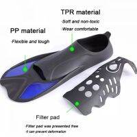 ใหม่ดำน้ำดูปะการังดำน้ำว่ายน้ำ Fins Unisex เด็กยืดหยุ่น Comfort ว่ายน้ำ Fins Submersible Foot Fins Flippers กีฬาทางน้ำ