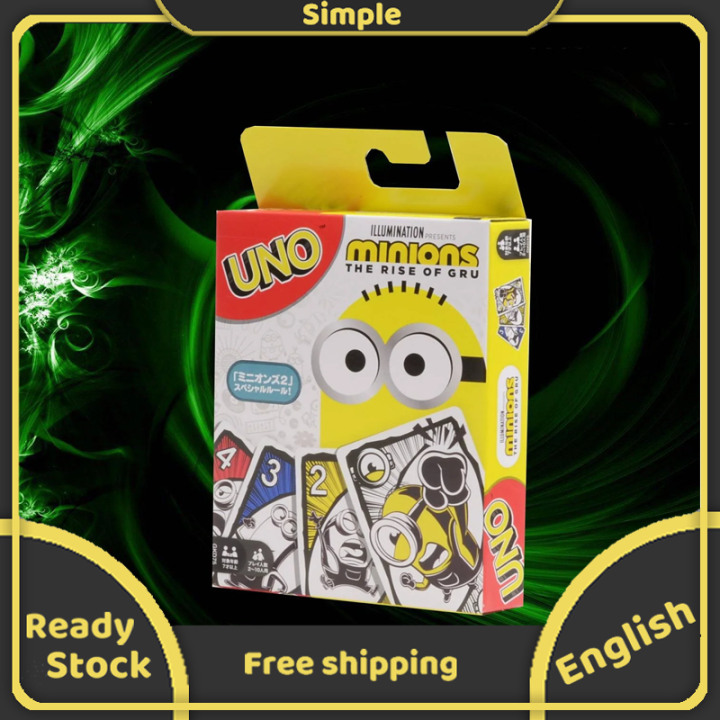 UNO Minions Card Game 112 Cards The Rise of Gru Family Party Gift Card Game Lazada PH