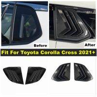 รถด้านหลังผ้าม่านหน้าต่างด้านข้าง Tuyere Louvers Vent ด้านหลังหน้าต่าง Louvers Fit สำหรับ Toyota Corolla Cross 2021-2023อุปกรณ์เสริม