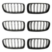 3 Pair Gloss Black Car Front Kidney Grille Grill For 3 Series F30 F31 F35 2012-2018