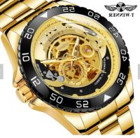 ---Fashion mens watch238814❣✶ T winner in 2023 the new automatic mechanical watch steel belt business men mechanical hollow out