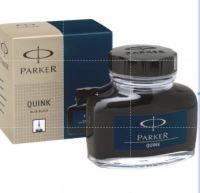 Parker Quink น้ำหมึก สีดำ (Black), น้ำเงิน BLUE (แท้100%)