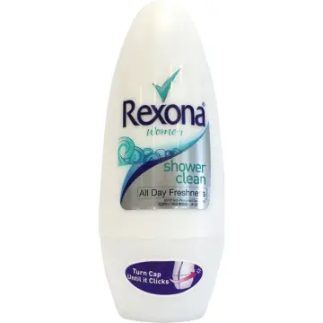 Rexona Women 48hrs Antiperspirant Deodorants All Day Freshness Shower Clean  Scent, Roll-on 40ml.