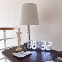 Desktop Clocks 3D Large LED Digital Wall Clock Date Time Celsius Nightlight Display Table Alarm Clock From Living Room