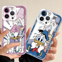 เคสใสรูปเป็ดโดนัลด์เดซี่,เคสใสสำหรับ Samsung Galaxy S23 S22 S21พิเศษ S20 S10 FE Plus Note 20 10 9 A14 A24 A34กรอบแบบนิ่ม A54