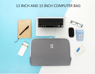 🍁 กระเป๋าใส่ Notebook ลักษณะซองกระเป๋า Soft Case บุฟองน้ำ กันรอย 🍁 กันกระแทก กระเป๋าใส่ Notebook กันน้ำ กันกระแทก ดีไซน์เรียบเก๋ (มี 2 ขนาด 13" , 15")