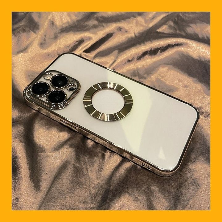 new-popular-เคสโทรศัพท์แบบใสแบบมีรูโลโก้ชุบหรูหราใหม่สำหรับ-iphone-14-pro-max-13-11-12-mini-x-xs-xr-7-8-plus-se-2020กระจก-se3ตัวปกป้องกล้องถ่ายรูปฝาครอบด้านหลังกันกระแทก-tpu-นิ่ม