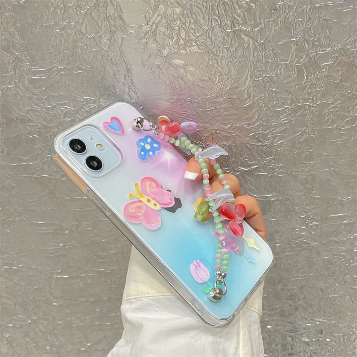 16-digits-เคสโทรศัพท์โซ่ผีเสื้อสำหรับ-iphone-12-pro-mini-11-6-7-8-plus-x-xr-xs-max-se-2020สร้อยข้อมือแฟชั่นนุ่มฝาครอบป้องกันที่ชัดเจน