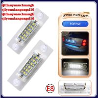 ป้ายเลขหมายทะเบียนรถ LED อุปกรณ์ตกแต่งรถยนต์คานบัสสีขาวไม่มีข้อผิดพลาดป้ายไฟสำหรับ Volkswagen Touran พาสเซทเจ็ตตาแคดดี้ (10)