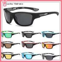 LUCKY HAIRACC UV400 ผู้ชายและผู้หญิง การขับรถ การปั่นจักรยาน ที่บังแดด สี่เหลี่ยมสี่เหลี่ยม แว่นตากันแดดกีฬา แว่นกันแดดโพลาไรซ์