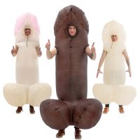 Halloween Carnival Bar Nightclub Cosplay Tricky Props Couple Birthday Gift Single Party Big Penis Inflatable Costume Jumpsuit