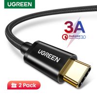 [Special Offer]UGREEN USB C Cable 2 Pack Fast Charging 3A 18W for Samsung Galaxy A03s A10e Xiaomi USB A to USB C Braid Cable