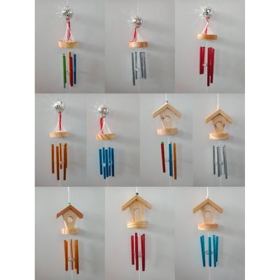 กระดิ่งลม 5 แท่งกวง เล็ก Wind Chime กระดิ่งลมแขวนประดับตกแต่ง เสริมฮวงจุ้ยหัวบ้านและหัวลูกแก้ว กระดิ่งลม เรียกทรัพย์ กระดิ่งลม ฮวงจุ้ย กระดิ่งลมเสียงเพราะ Wind Chimes